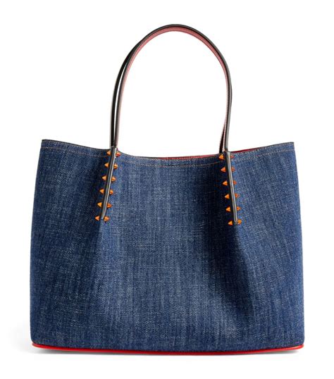 christian louboutin denim bag